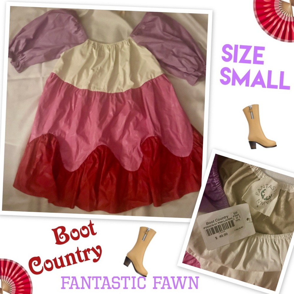 Fantastic Fawn Colorful Dress - Size Small
